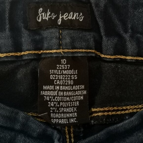 Suko Jeans Ladies Pull On Dark Wash Skinny Leg Blue Jeans - Picture 3 of 6